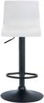 Tabouret de bar Hover Blanc - Noir