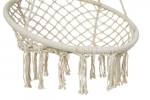 Lifa Garden | Chaise suspendue ronde | Beige - Matière plastique - Textile - 80 x 140 x 140 cm