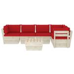 Garten-Lounge-Set (6-teilig) 3016490-14 Rot