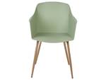 Chaise de salle à manger FONDA II Vert - Vert clair - Chêne clair