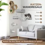 Katzen Kletterwand Set D30-859V00LG Grau - Holzwerkstoff - 26 x 13 x 90 cm