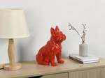 Statue DOGGO Rouge - Fibres naturelles - 16 x 32 x 27 cm