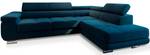 Ecksofa SELVA R-S Blau - Ecke davorstehend rechts