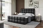 Boxspringbett BRUGO-Z Hochglanz Schwarz - Breite: 160 cm - H3