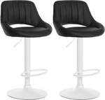 Tabouret de bar Milet Lot de 2 Noir