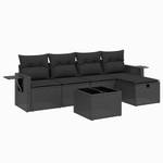 Gartensitzgruppe K2473(6-tlg) Schwarz - Massivholz - 69 x 62 x 55 cm