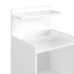Nachtschrank „Alpin“ Weiß Weiß - Holz teilmassiv - 40 x 62 x 35 cm
