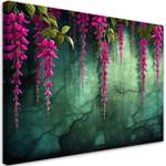 KUNSTDRUCK Hanging Purple Flowers 1 90 x 60 cm