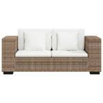 Sofa(2er Set) 298667-2 Braun - Rattan - Massivholz - 162 x 61 x 80 cm