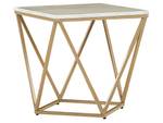 Table d'appoint MALIBU Beige - Doré