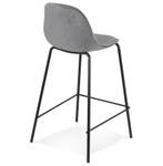 Tabouret De Bar FENTON Noir - Gris