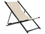 Chaise longue LOCRI II Beige - Noir