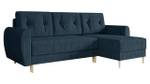 Ecksofa Palermo L Cord Blau