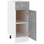 Schubunterschrank 3016496-3 Grau - Steingrau - 30 x 81 x 46 cm