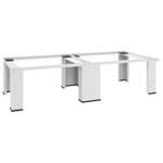 Socle pour machine à laver 51194 Blanc - Métal - 127 x 33 x 55 cm