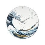 Wanduhr Katsushika Hokusai Die Welle Blau - Weiß - Porzellan - 31 x 5 x 31 cm