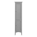 Armoire de toilette ELG-640 Gris - Bois manufacturé - 33 x 160 x 39 cm