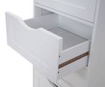 Commode B65 Blanc - Bois manufacturé - 30 x 80 x 30 cm