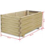 Hochbeet 3004571 Beige - Massivholz - Holzart/Dekor - 50 x 40 x 100 cm