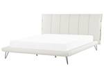 Lit double BETIN Crème - Blanc - Largeur : 220 cm