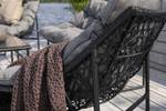 Lounge-Set Tina 4-teilig Schwarz - Metall - 50 x 45 x 95 cm