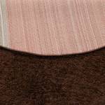 Langflor ShaggyTeppich Fluffy Rund Dunkelbraun - 120 x 120 cm