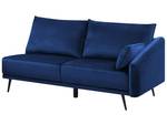 3-Sitzer Sofa VARDE Schwarz - Blau - Marineblau