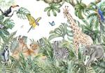 Vlies Fototapete Kinder Dschungel Tiere 368 x 254 x 368 cm