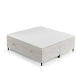 Boxspringbett Araya I Taschenfederkern Grau - Breite: 140 cm