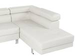 Ecksofa NORREA Silber - Weiß - 261 x 72 x 193 cm