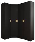 Garderobe Inova 4 Z3 Schwarz - Gold