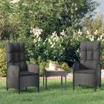 Gartenstühle 2er Set D2934 Schwarz - Rattan - 109 x 50 x 63 cm