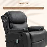 Massagesessel 700-094V90BK Schwarz - Kunstleder - 92 x 104 x 97 cm