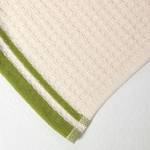 Waffelpiqué-Geschirrtücher Grün - Textil - 40 x 1 x 60 cm