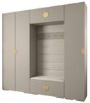 Garderobe Inova 4 Z8 Gold - Grau - Weiß