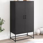 Highboard DE5864 Schwarz - Metall - 39 x 124 x 69 cm