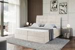 Boxspringbett BRUGO Ecru - Breite: 180 cm - H3