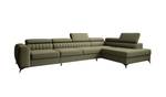 Ecksofa Renesmi Maxi Grün - Holzwerkstoff - 350 x 90 x 203 cm