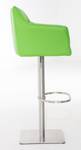 Tabouret de bar Damaso Lot de 2 Vert - Argenté