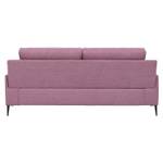 3-Sitzer Sofa Amsterdam Pink - Metall - Textil - 208 x 92 x 90 cm