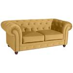 Orleans Sofa 2-Sitzer Safrangelb