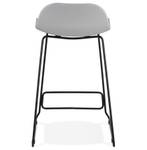 Tabouret De Bar BABYLOS Noir - Gris - Noir