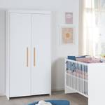 Kinderkleiderschrank Lilo Weiß - Holzwerkstoff - 96 x 190 x 50 cm