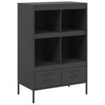 Highboard DE1925 Schwarz - Metall - 39 x 102 x 68 cm