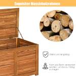 Gartenbox Gartenbank Auflagenbox Braun - Holzwerkstoff - 45 x 45 x 120 cm