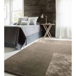 Tapis de salon moderne tufté main SLATE Taupe - 120 x 170 cm