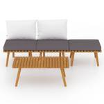 Garten-Lounge-Set Braun - Massivholz - Holzart/Dekor - 55 x 35 x 90 cm