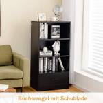 120cm Bücherregal Schwarz