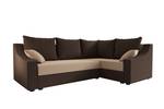 Ecksofa ONTARI-PLUS Beige - Braun - Holzwerkstoff - 232 x 90 x 156 cm