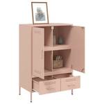 Highboard DE7834 Pink - Metall - 39 x 102 x 68 cm